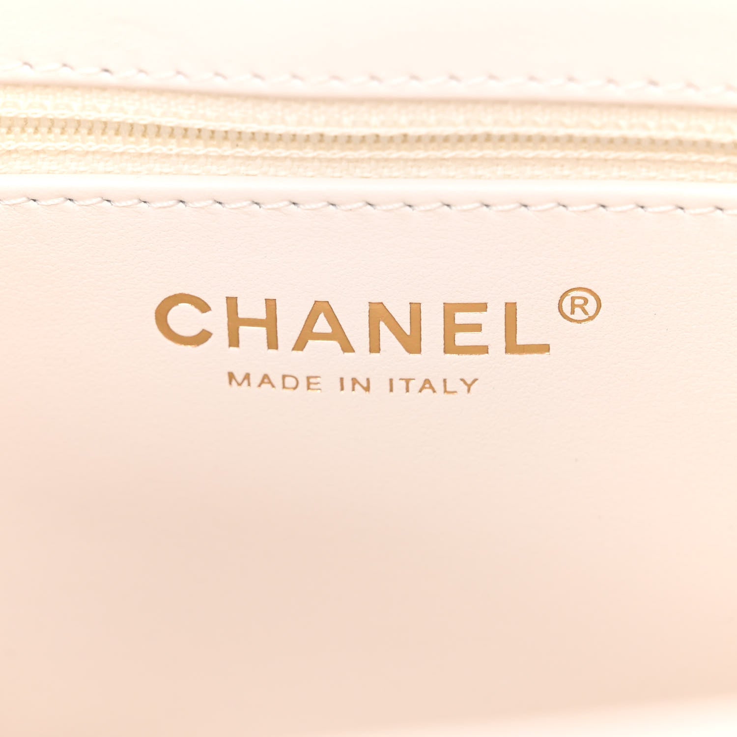 Chanel Shiny Aged Calfskin Quilted Nano Kelly Shopper White 6 of 12