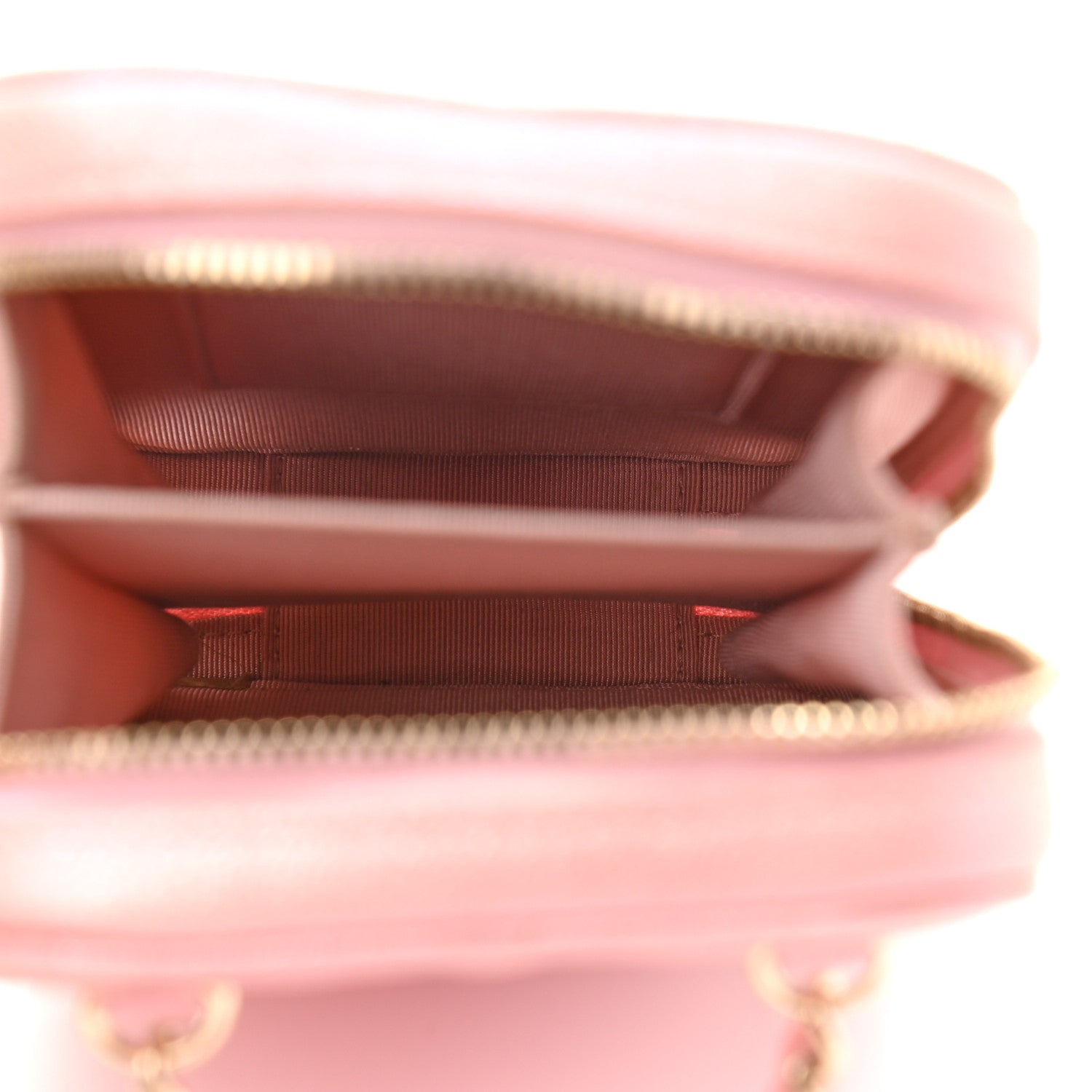 Chanel Iridescent Caviar Quilted Zip Phone Case Pink 4 of 10