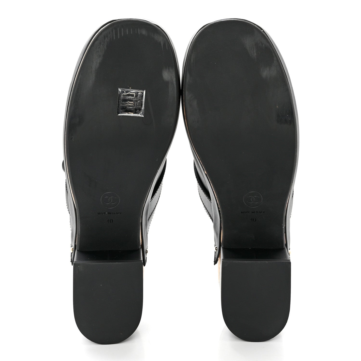 Chanel Calfskin CC Turn Lock Clogs 40 Black 5 of 8