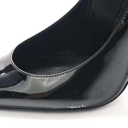 Saint Laurent Patent Opyum 110 Pumps 39 Black Silver 9 of 10