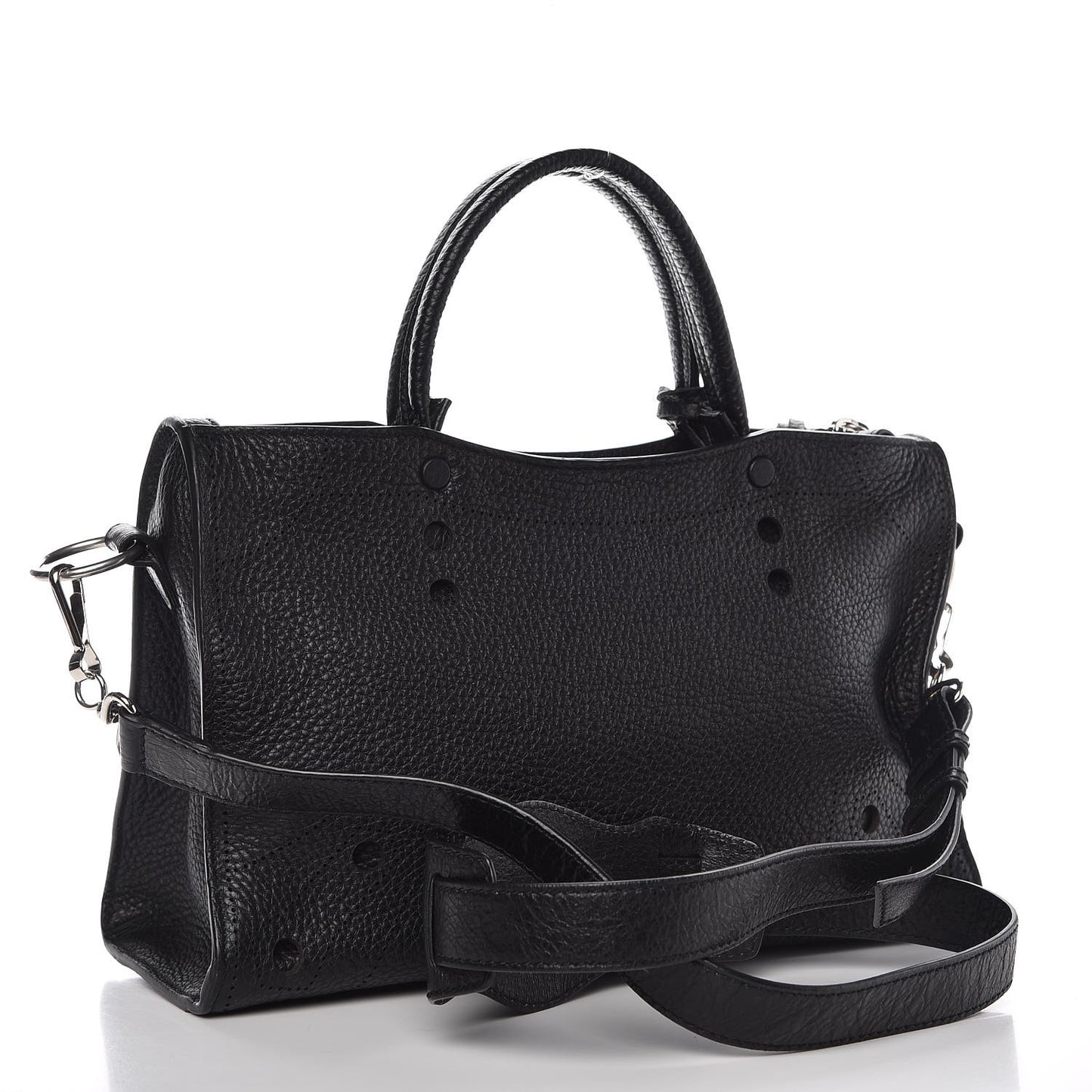 Veau Grana Perforated Blackout Hardware S City Black