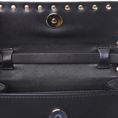 Valentino Garavani Vitello Rockstud Flap Crossbody Bag Black 10 of 15