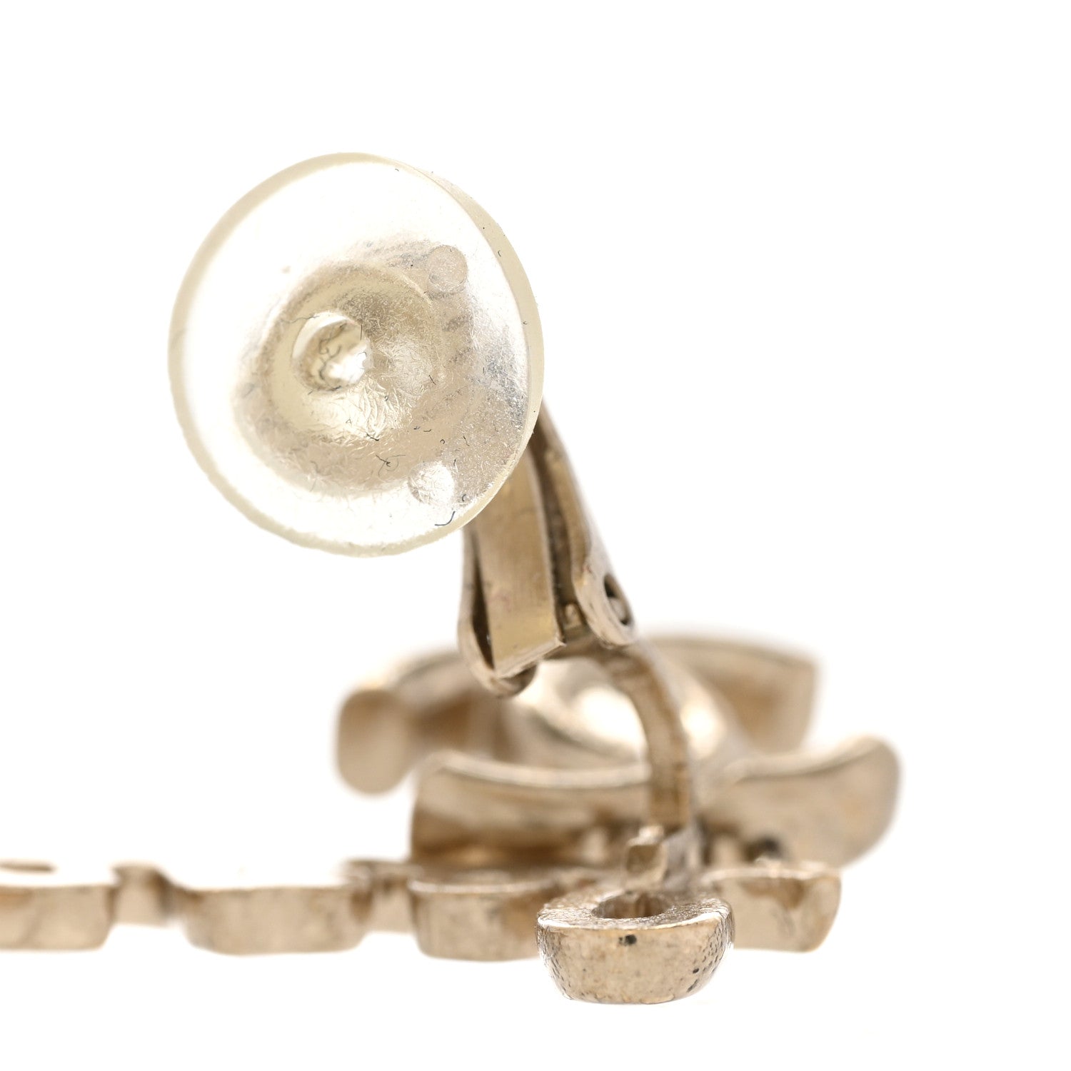 Chanel Metal Logo CC Turnlock Clip On Earrings Gold 5 of 6