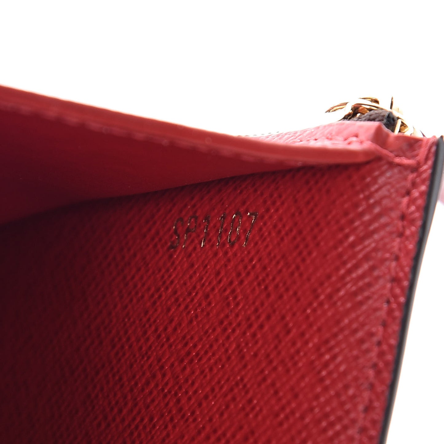 Damier Ebene Victorine Wallet Red