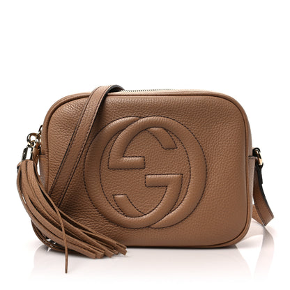Gucci Pebbled Calfskin Small Soho Disco Bag Camelia 1 of 8
