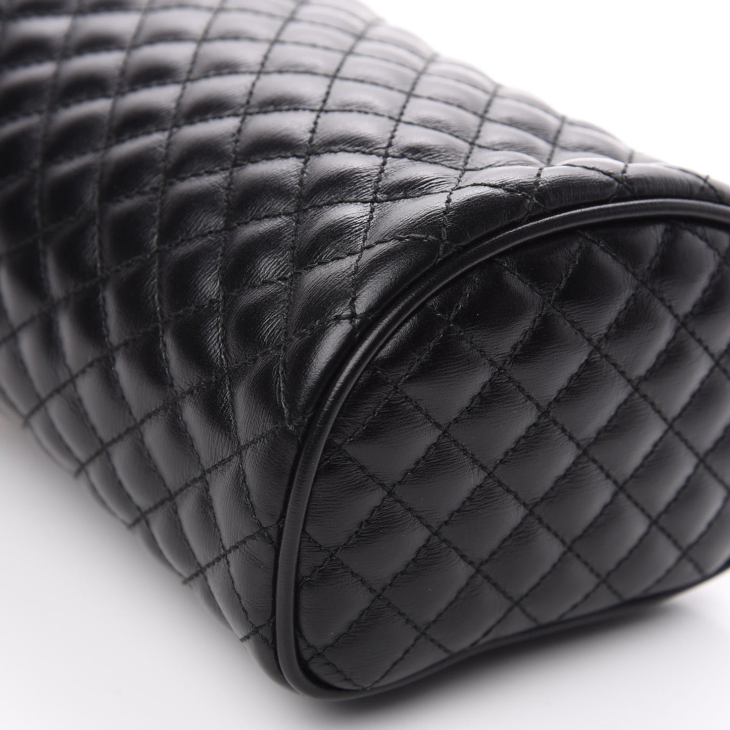 Calfskin Trapuntata Zumi Belt Bag Black