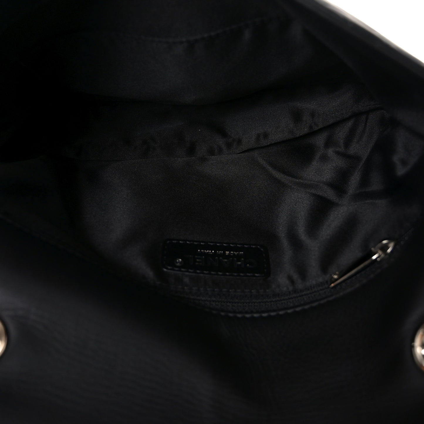 Lambskin Quilted Jumbo Chanel 3 Flap Bag Black