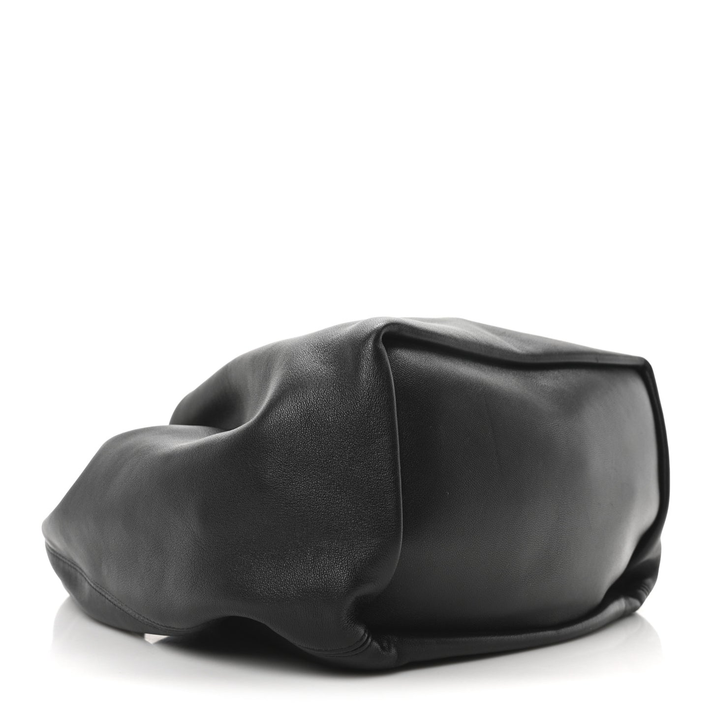 Buttery Nappa Lambskin Medium Squeeze Bag Black