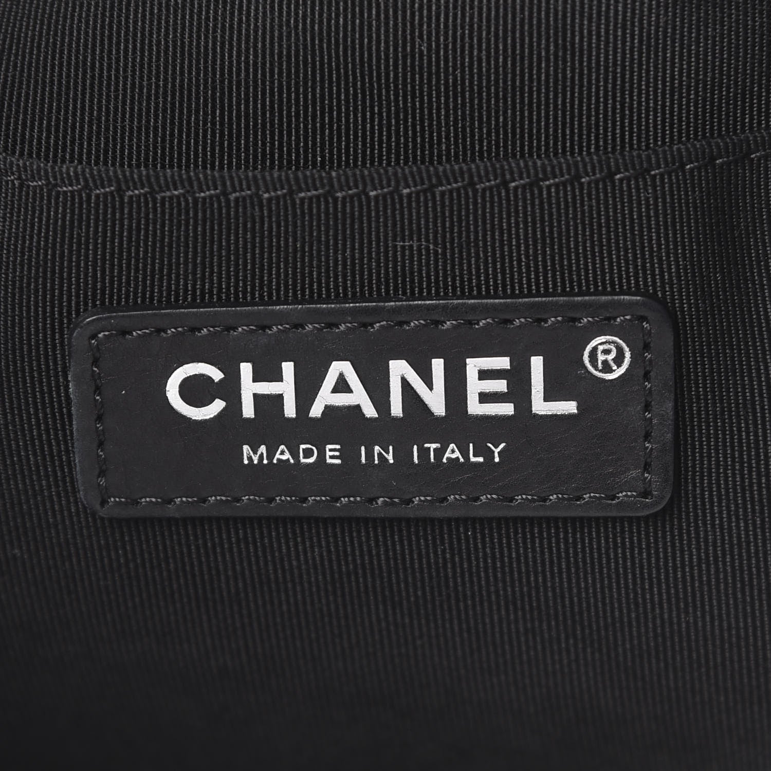 Chanel Grained Calfskin Quilted Medium CC Chain Bucket Drawstring Bag Black 7 of 13
