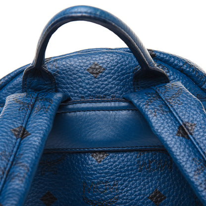 MCM Visetos Studded Small Stark M Backpack Blue 24 of 31