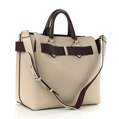 Burberry Marais Calfskin Medium Belt Bag Limestone Deep Claret 2 of 8