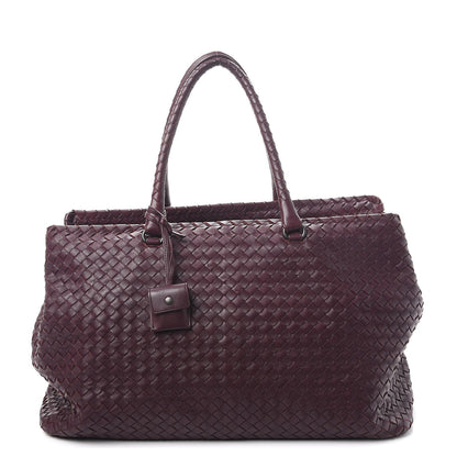 Bottega Veneta Nappa Intrecciato Brick Tote Aubergine 1 of 9