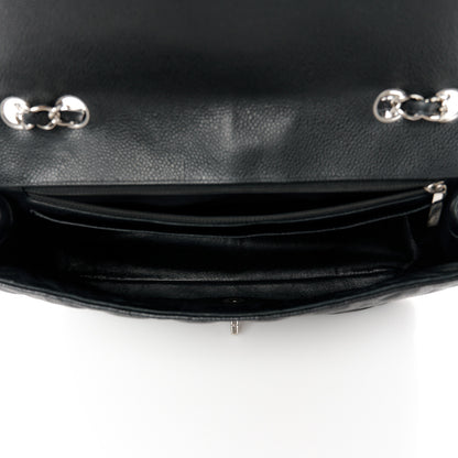 Chanel Caviar Quilted Jumbo Single Flap Black 5 of 11