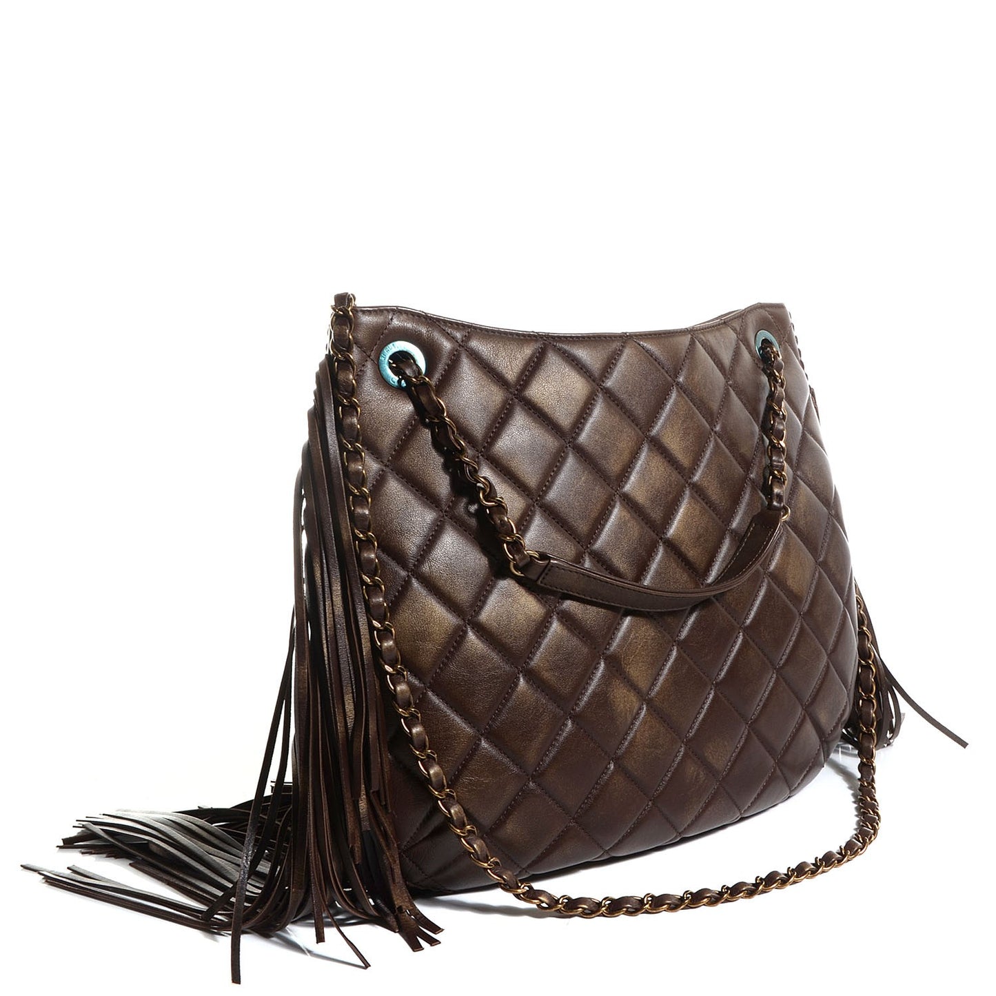 Calfskin Into The Fringe Hobo Brown