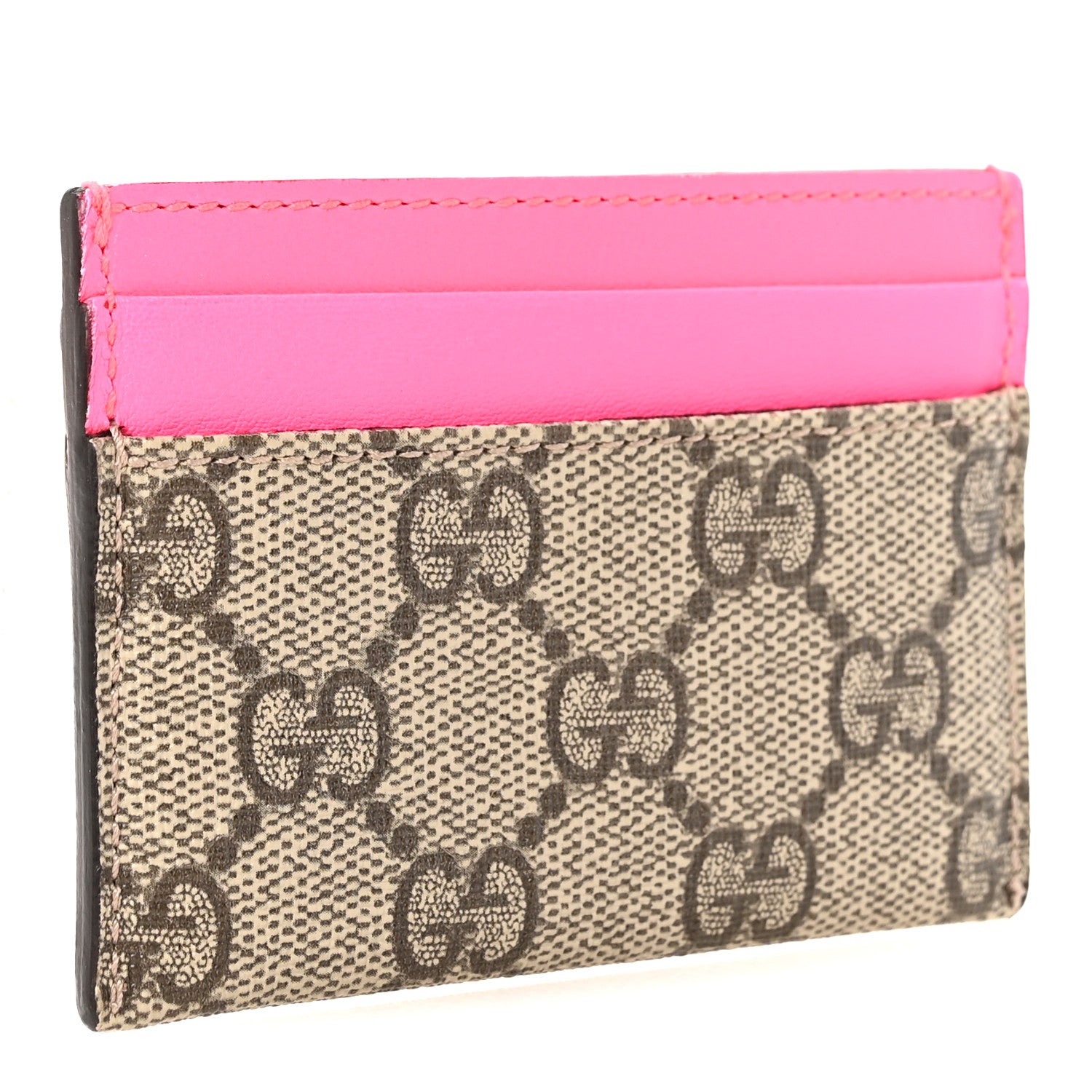 Gucci GG Supreme Stars Card Holder Pink 3 of 7