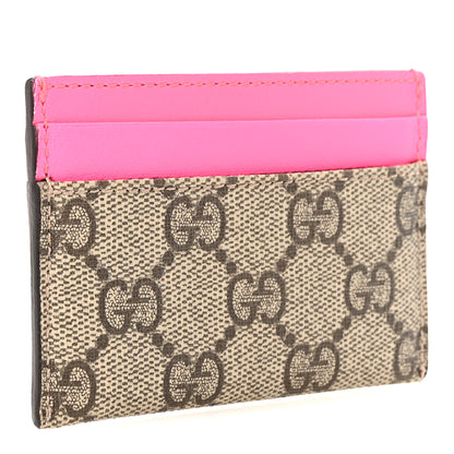 Gucci GG Supreme Stars Card Holder Pink 3 of 7