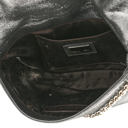 Fendi Metallic Calfskin Mia Pochette Silver 5 of 12