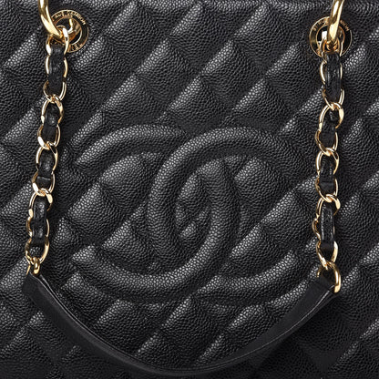 Chanel Caviar Quilted Grand Shopping Tote GST Black 10 of 10