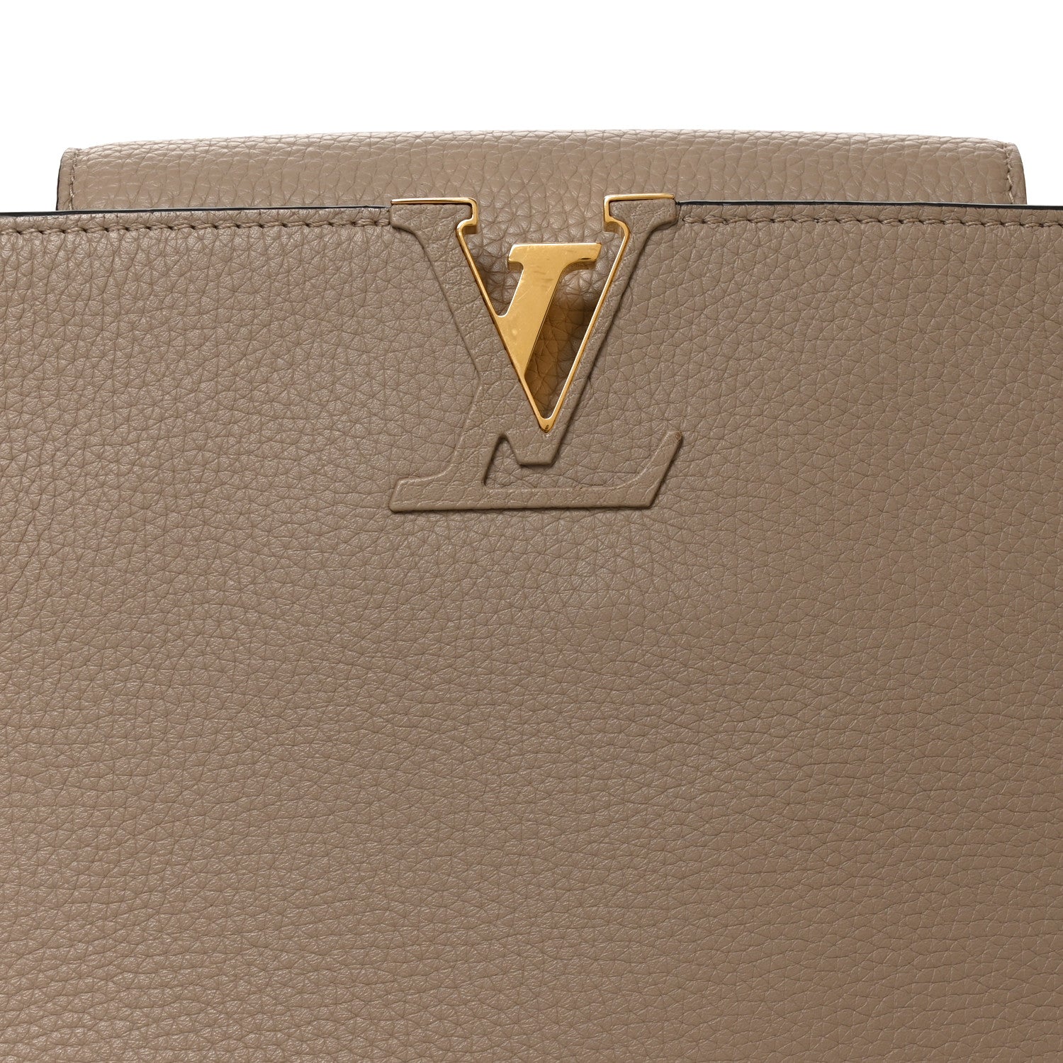 Louis Vuitton Taurillon Capucines MM Galet 7 of 9