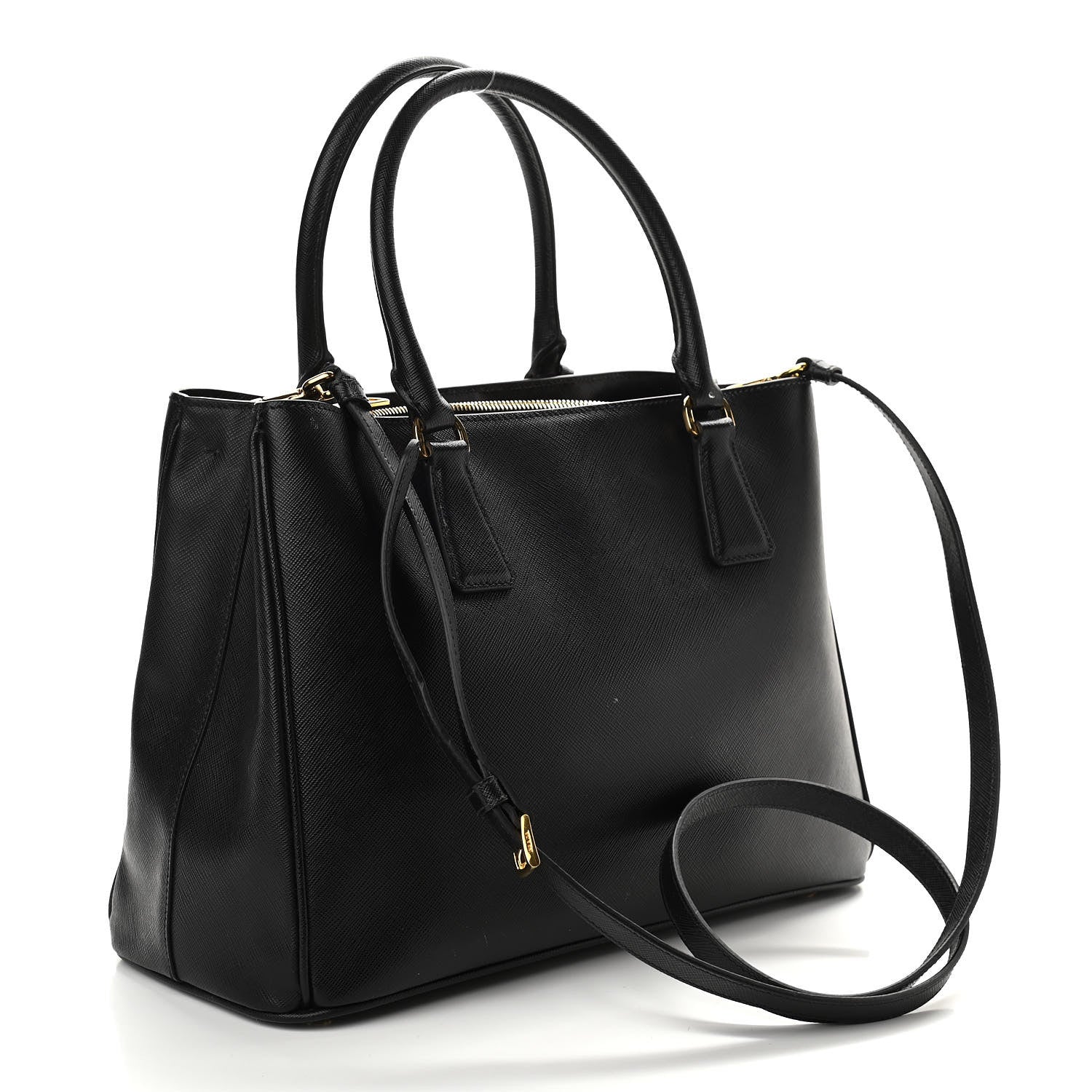 Prada Saffiano Lux Medium Tote Black 3 of 12