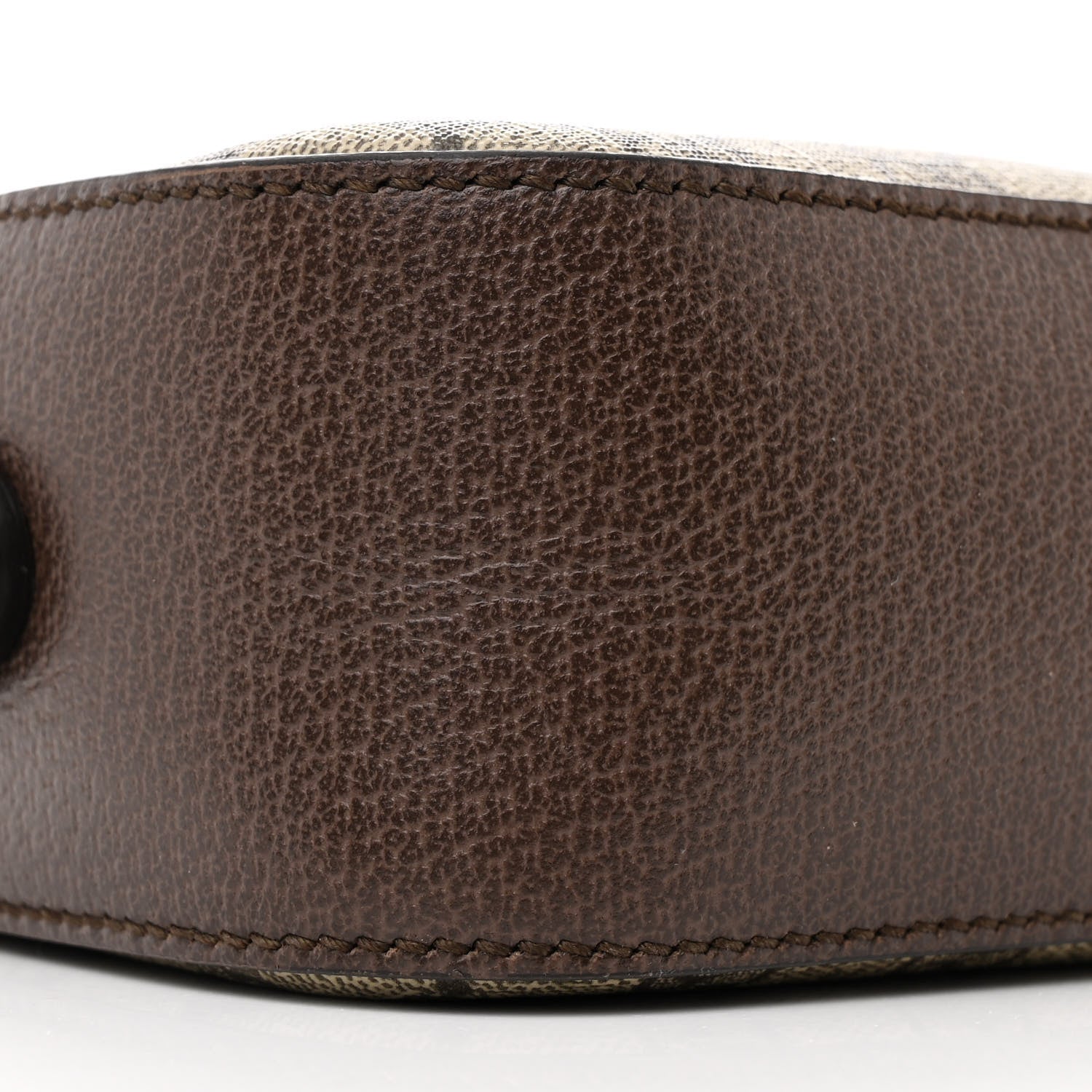 Gucci GG Supreme Monogram Textured Dollar Calfskin Web Ophidia Wristlet Shoulder Bag Beige Ebony New Acero 9 of 10