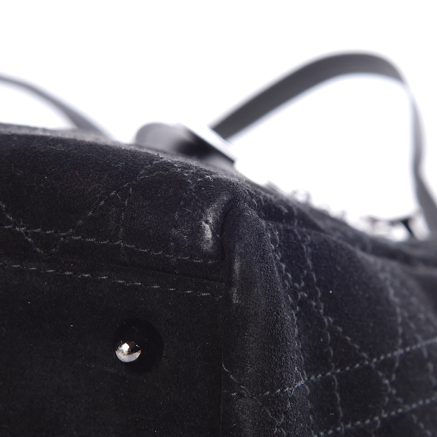 Christian Dior Suede Cannage Medium Lady Dior Black 12 of 14