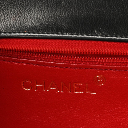 Chanel Satin Diamond Quilted Tassel CC Small Flap Bag Black 6 of 11