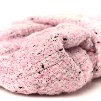 Chanel Tweed Quilted Mini Bow Bag Pink Black Ecru 9 of 11