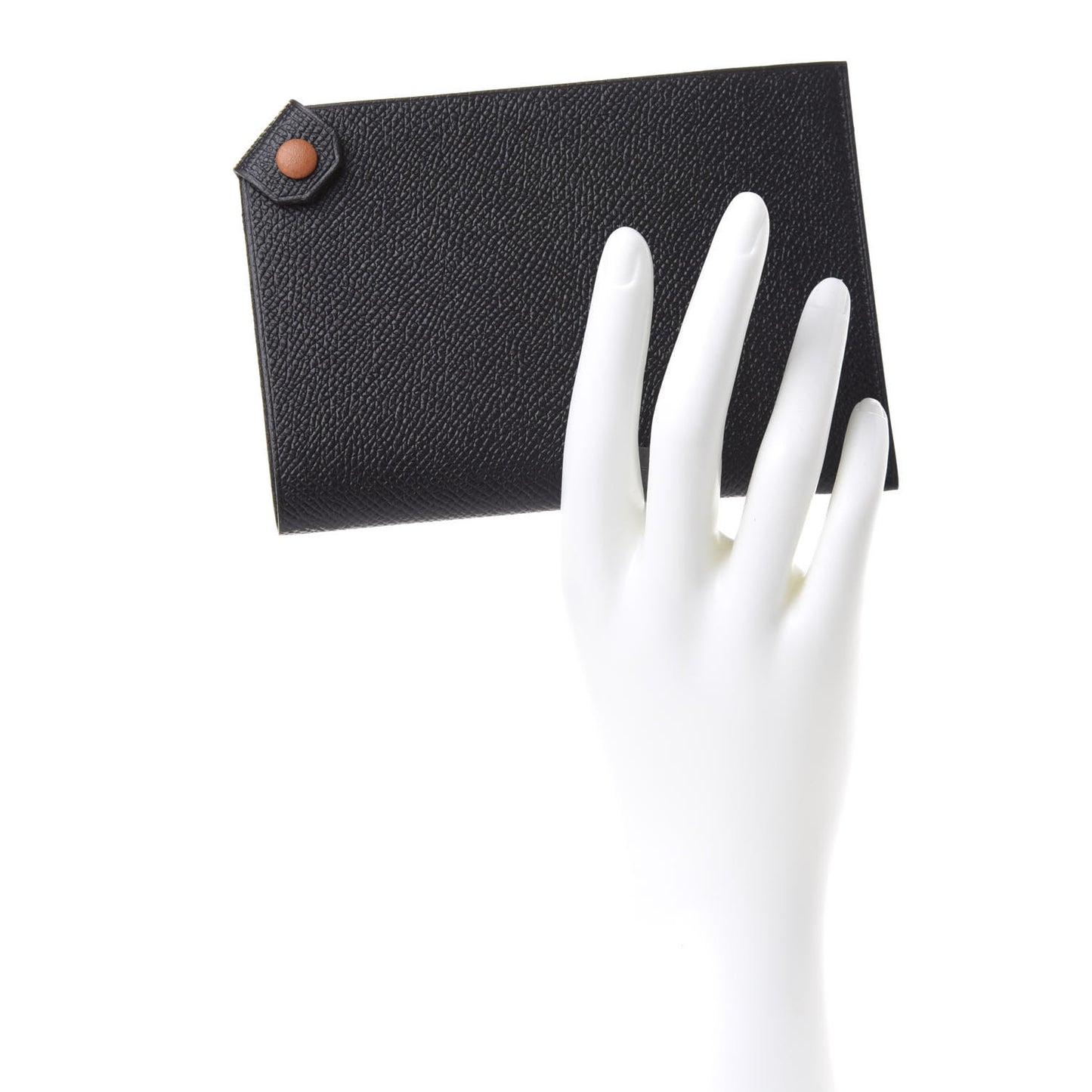 Epsom Tarmac Dot PM Passport Holder Black Gold