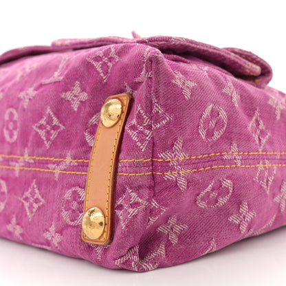 Louis Vuitton Denim Baggy PM Fuchsia 9 of 11