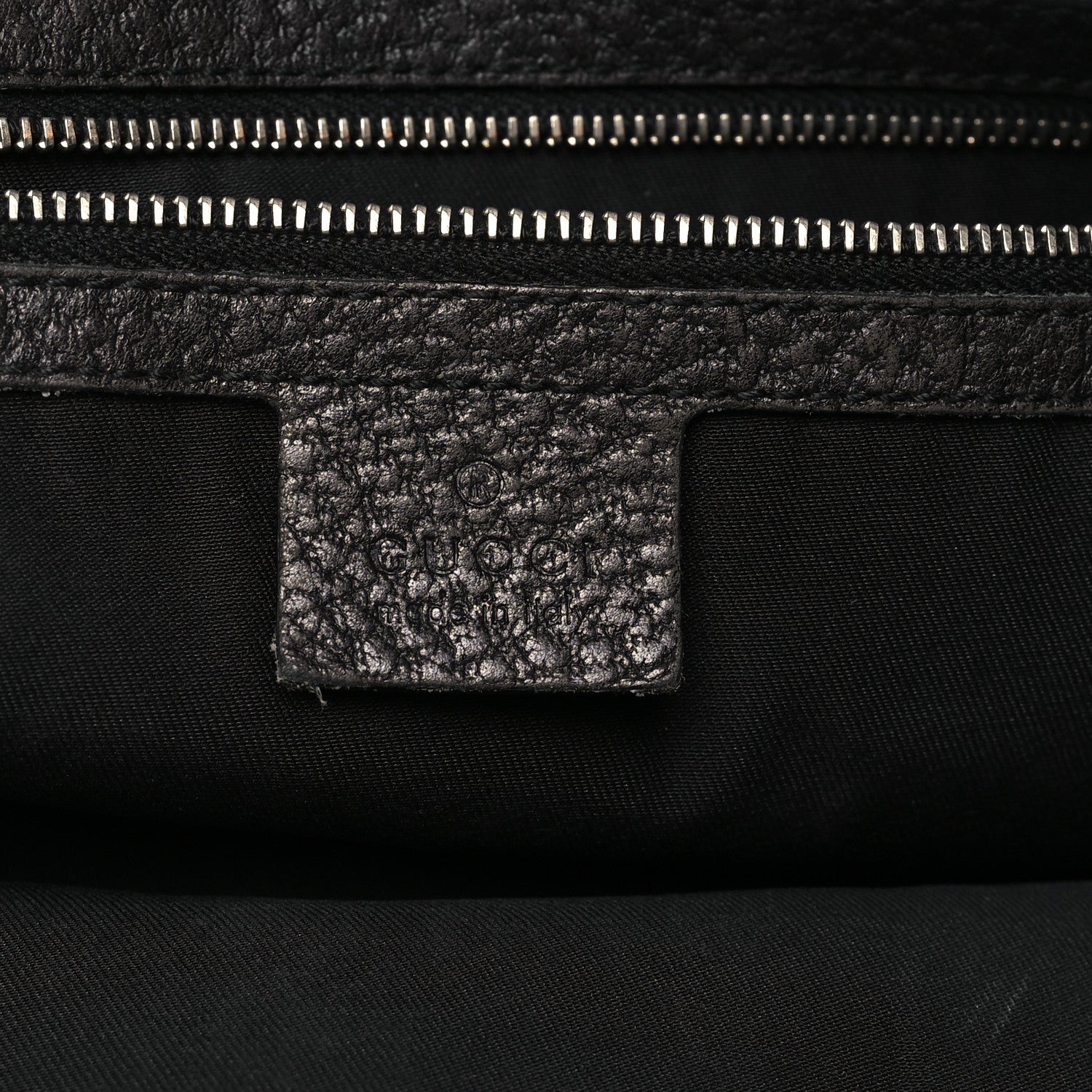Gucci Pebbled Calfskin Web Blondie Hobo Black Beige 6 of 13