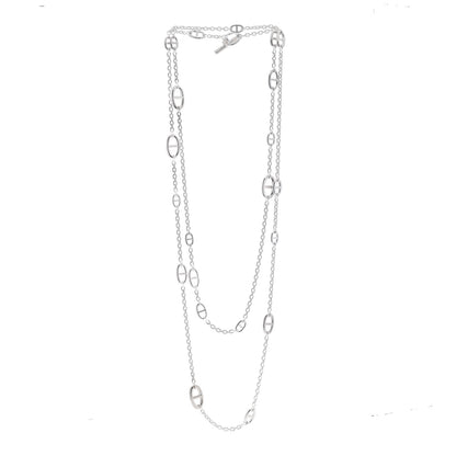 Hermes Sterling Silver Farandole Necklace 160 3 of 6