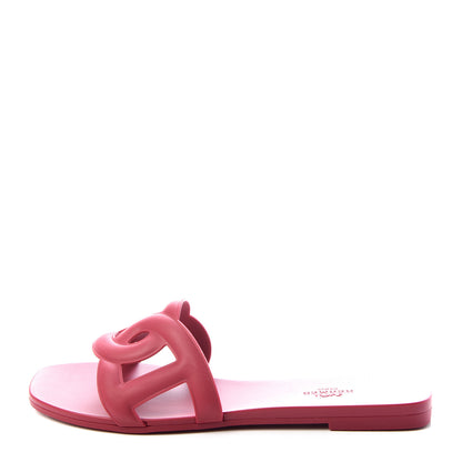 Hermes Rubber Aloha Sandals 38 Rose Baie 1 of 11