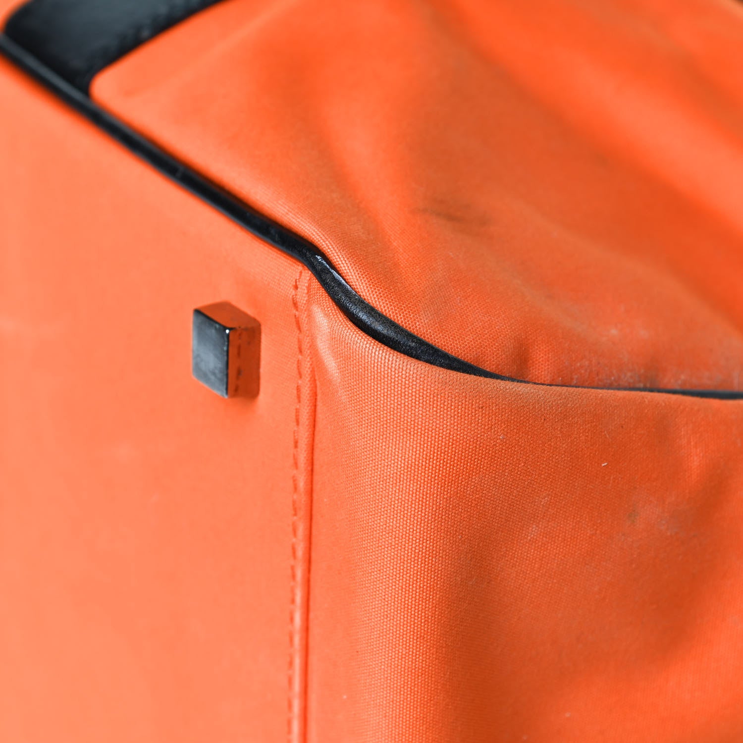 Gucci Nylon Calfskin Duffle Bag Orange 9 of 25