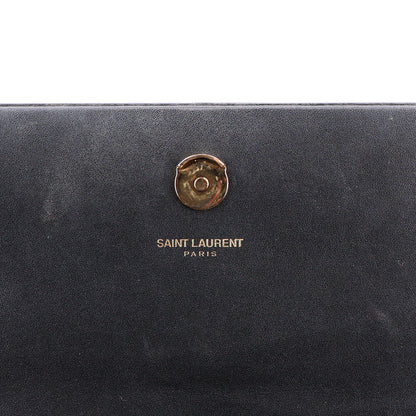 Saint Laurent Smooth Calfskin Medium Classic Monogram Kate Tassel Satchel Black 6 of 11