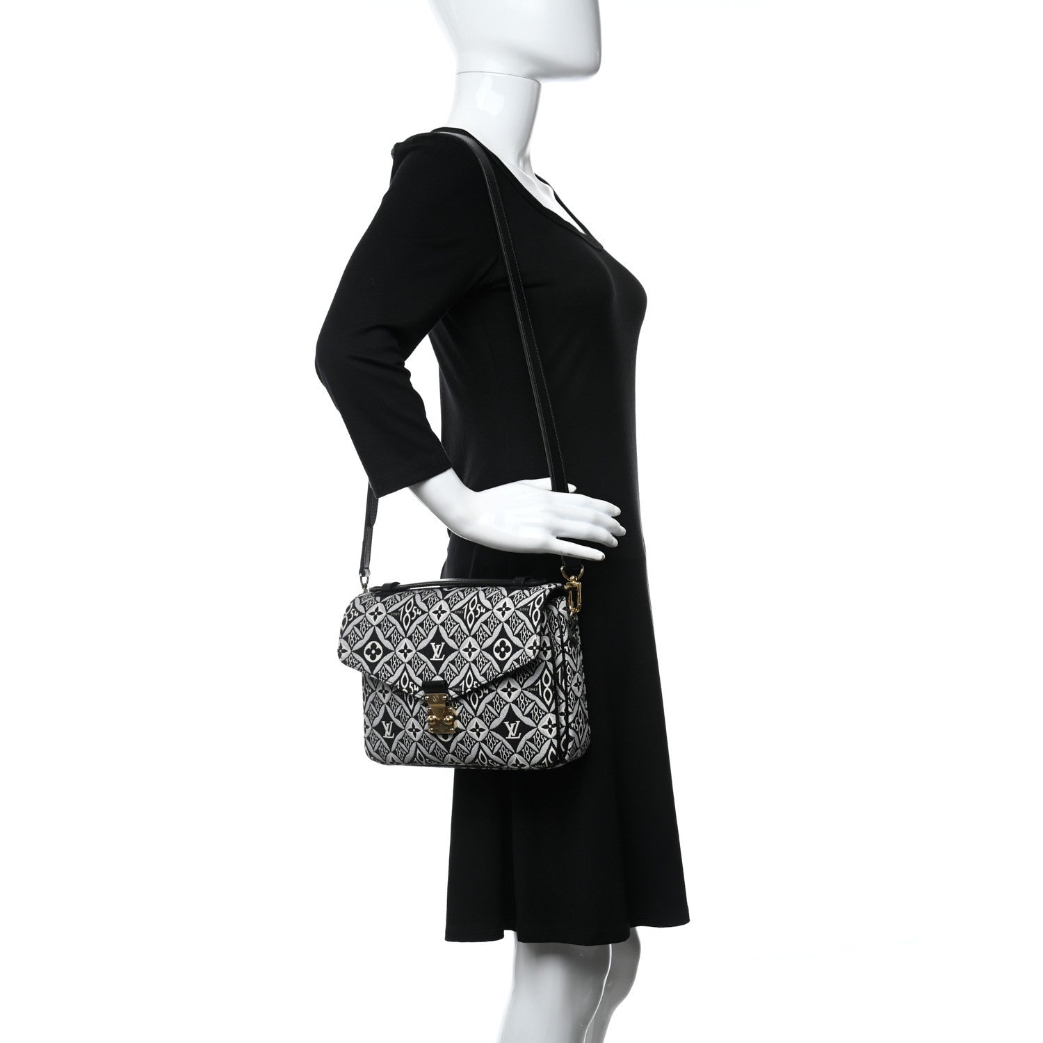Louis Vuitton Jacquard Since 1854 Pochette Metis Grey 2 of 9