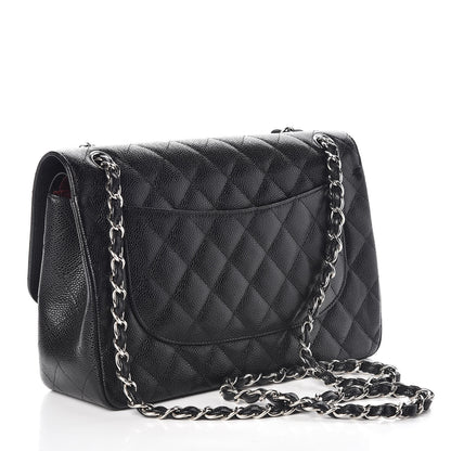 Chanel Caviar Quilted Jumbo Double Flap Black 3 of 9