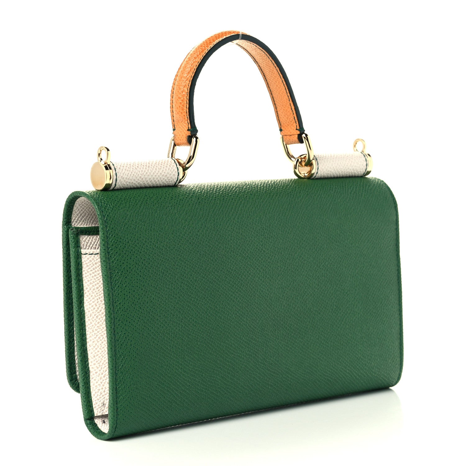 Dolce & Gabbana Dauphine Wallet On Chain Green 3 of 10