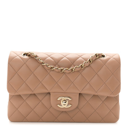 Chanel Lambskin Quilted Small Double Flap Beige 1 of 11
