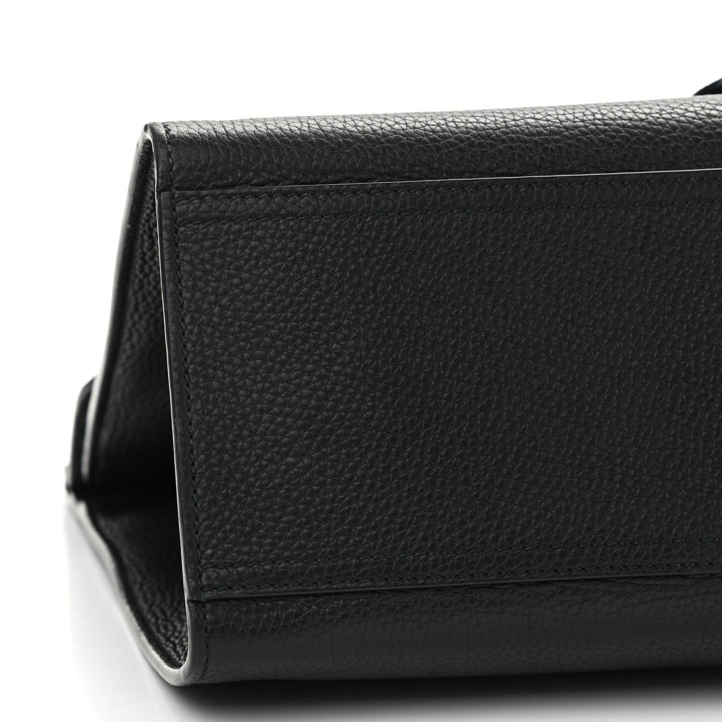 Calfskin Medium GG Marmont Top Handle Bag Black