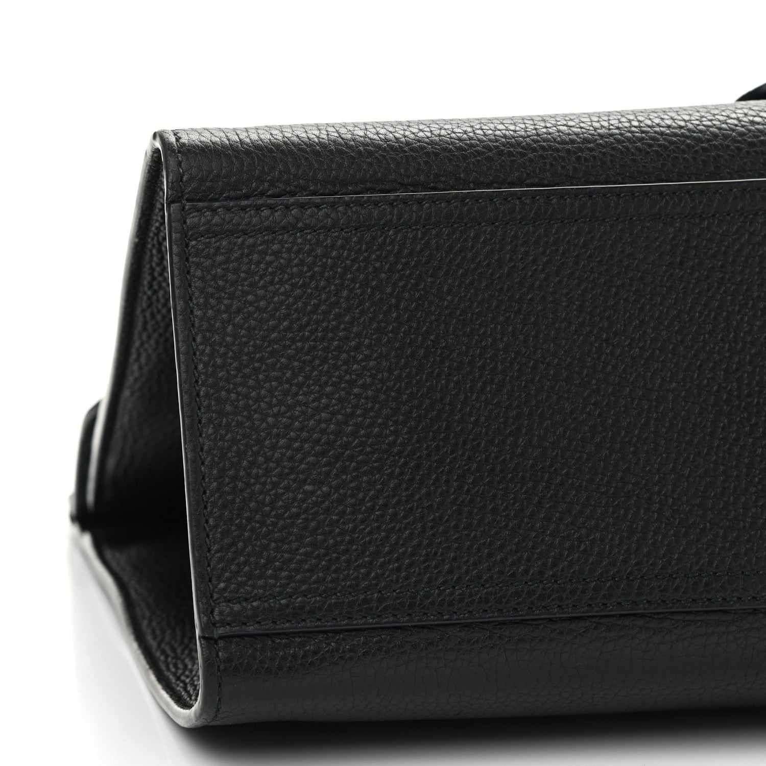 Gucci Calfskin Medium GG Marmont Top Handle Bag Black 9 of 14