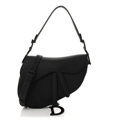Christian Dior Ultra Matte Calfskin Saddle Bag Black 1 of 10