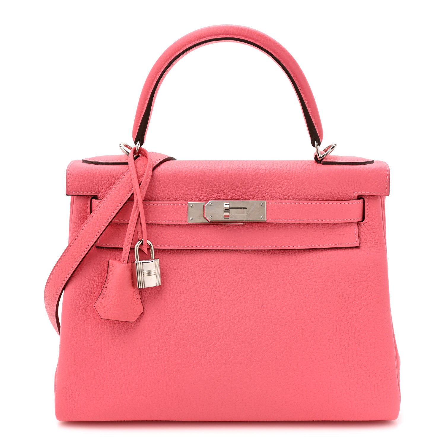 Hermes Taurillon Clemence Kelly Retourne 28 Rose Azalee 1 of 10