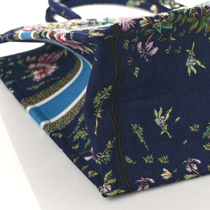 Christian Dior Canvas Embroidered Large D-Constellation Book Tote Blue Multicolor 8 of 9