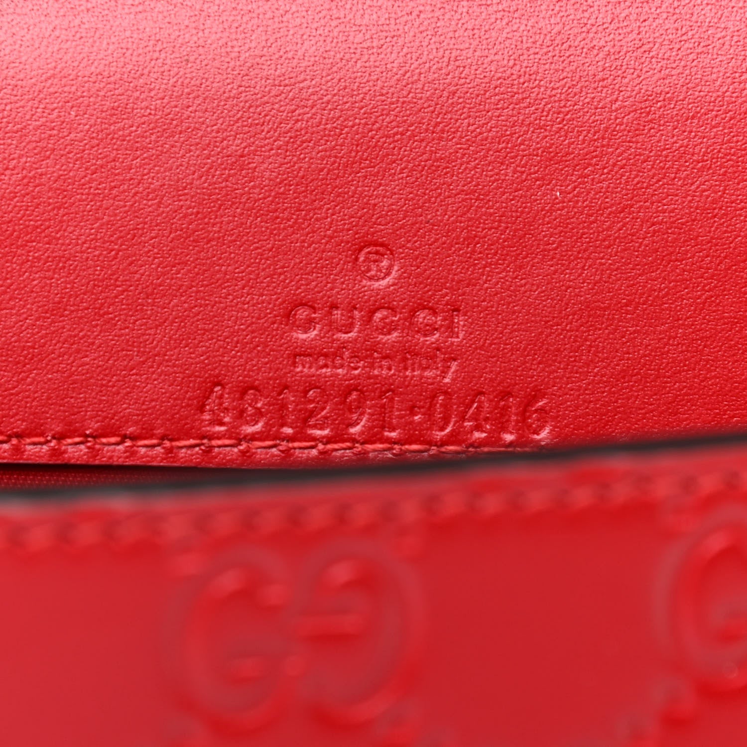Gucci Guccissima Mini Cherry Chain Bag Hibiscus Red 8 of 10
