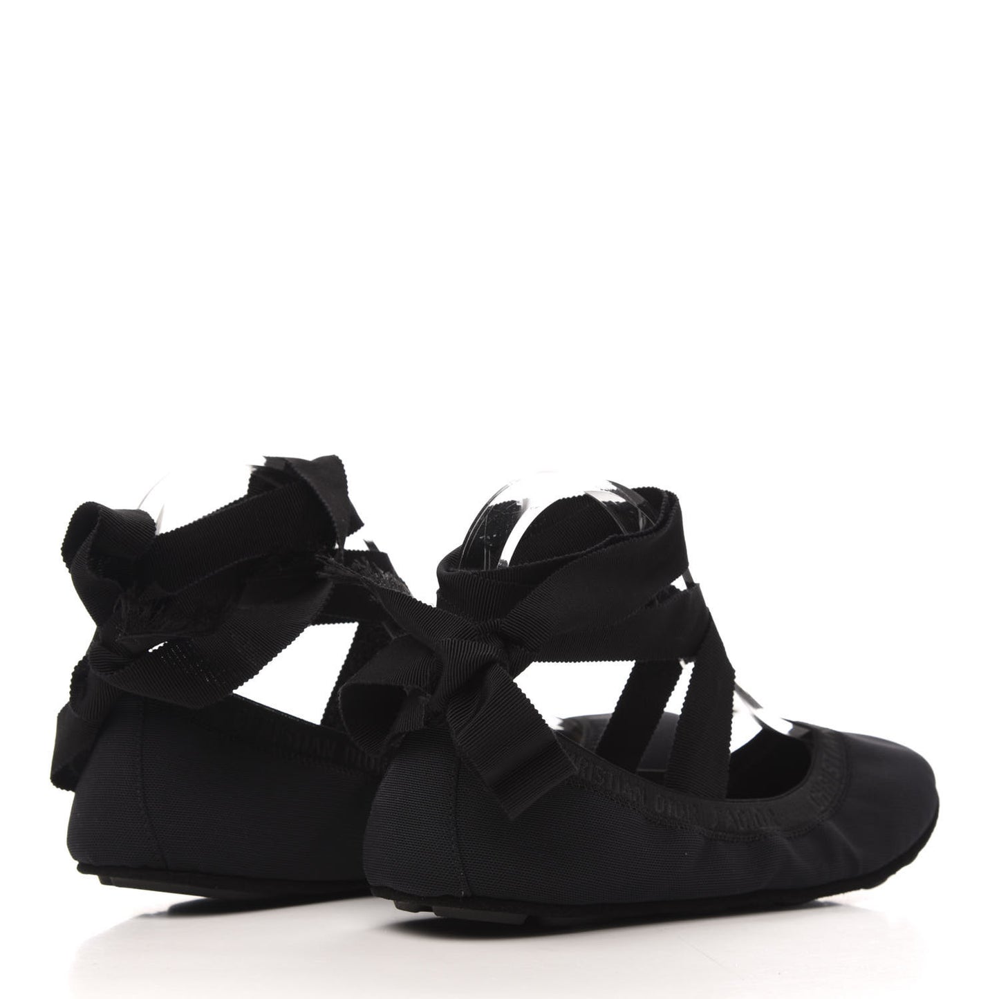 Micro Resille Academy Lace-Up Ballerina Flats 39 Black