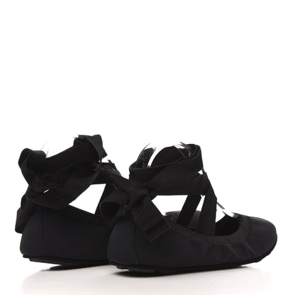 Christian Dior Micro Resille Academy Lace-Up Ballerina Flats 39 Black 4 of 9