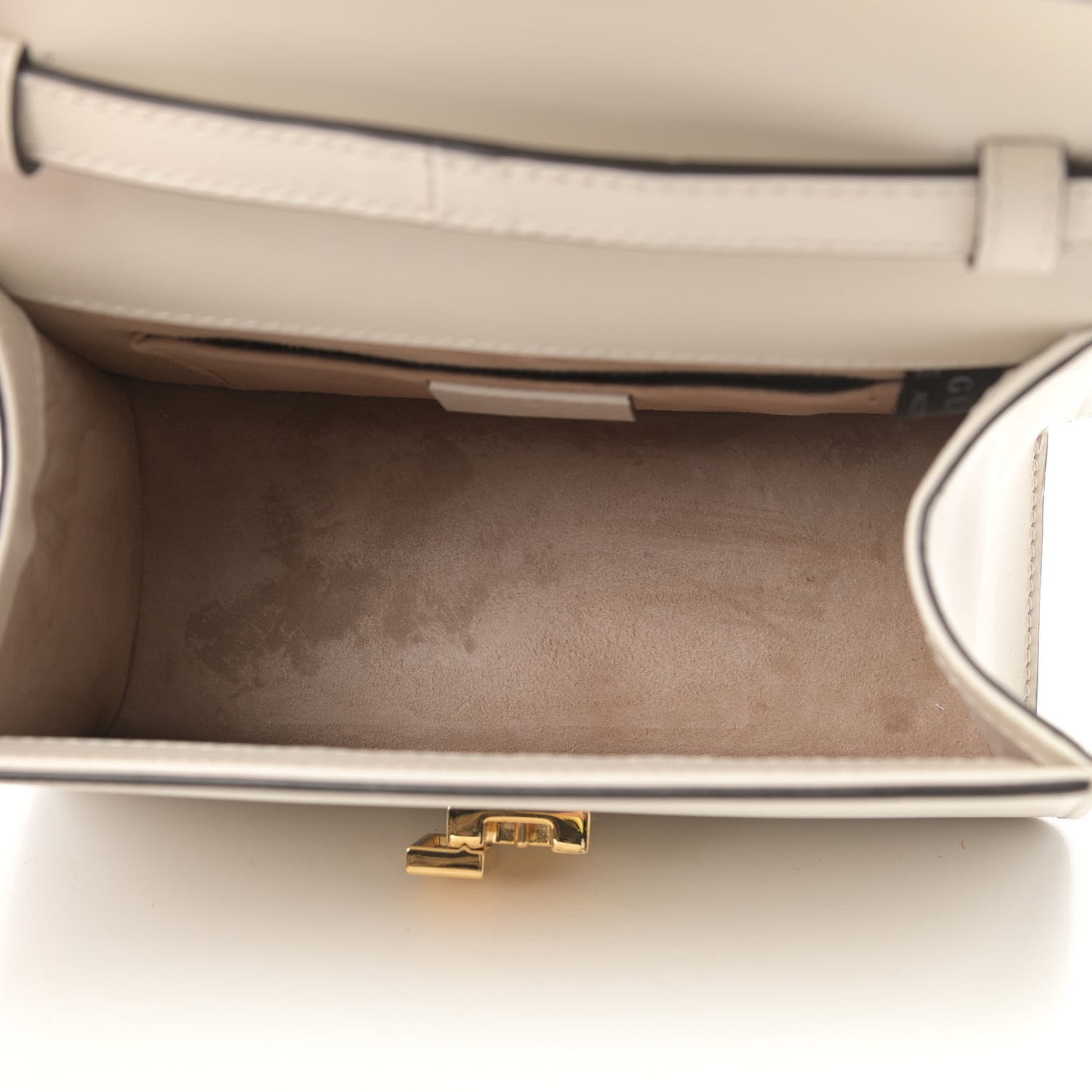 Calfskin Mini Sylvie Top Handle Bag White