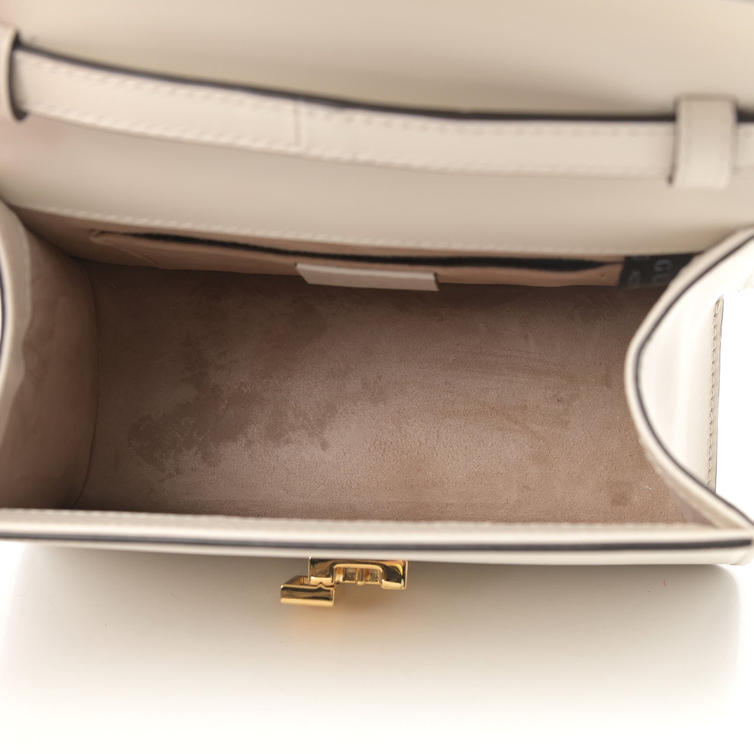 Gucci Calfskin Mini Sylvie Top Handle Bag White 5 of 12