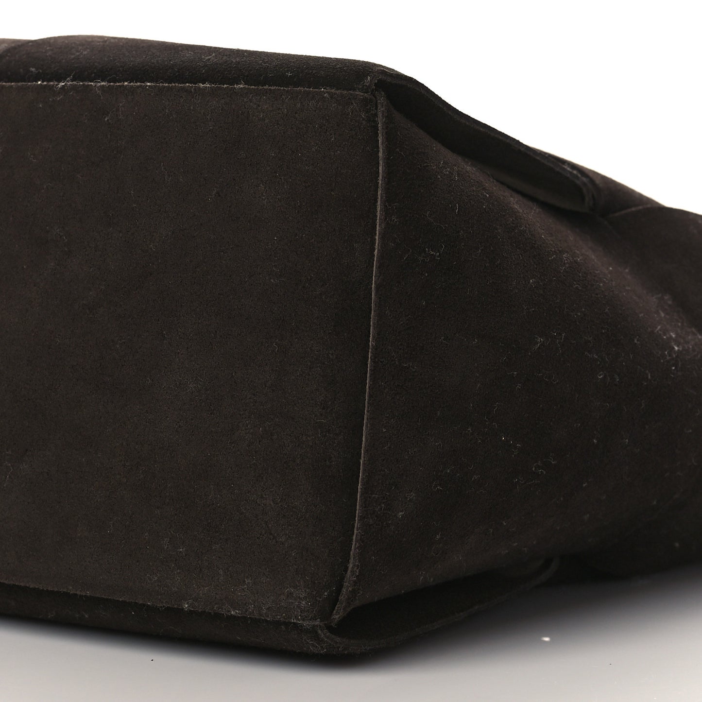 Suede Maxi Intrecciato Arco Tote Fondente